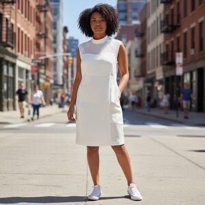 White Dress Mesh Detail
New